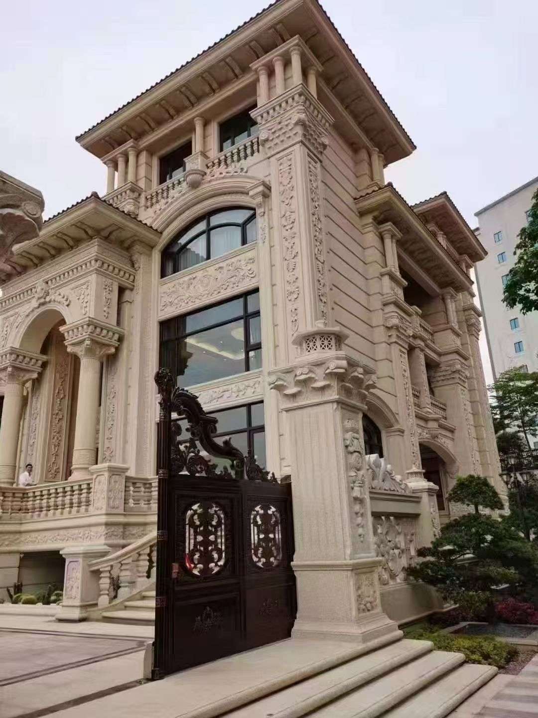 韶关黄金麻别墅外墙异形定制