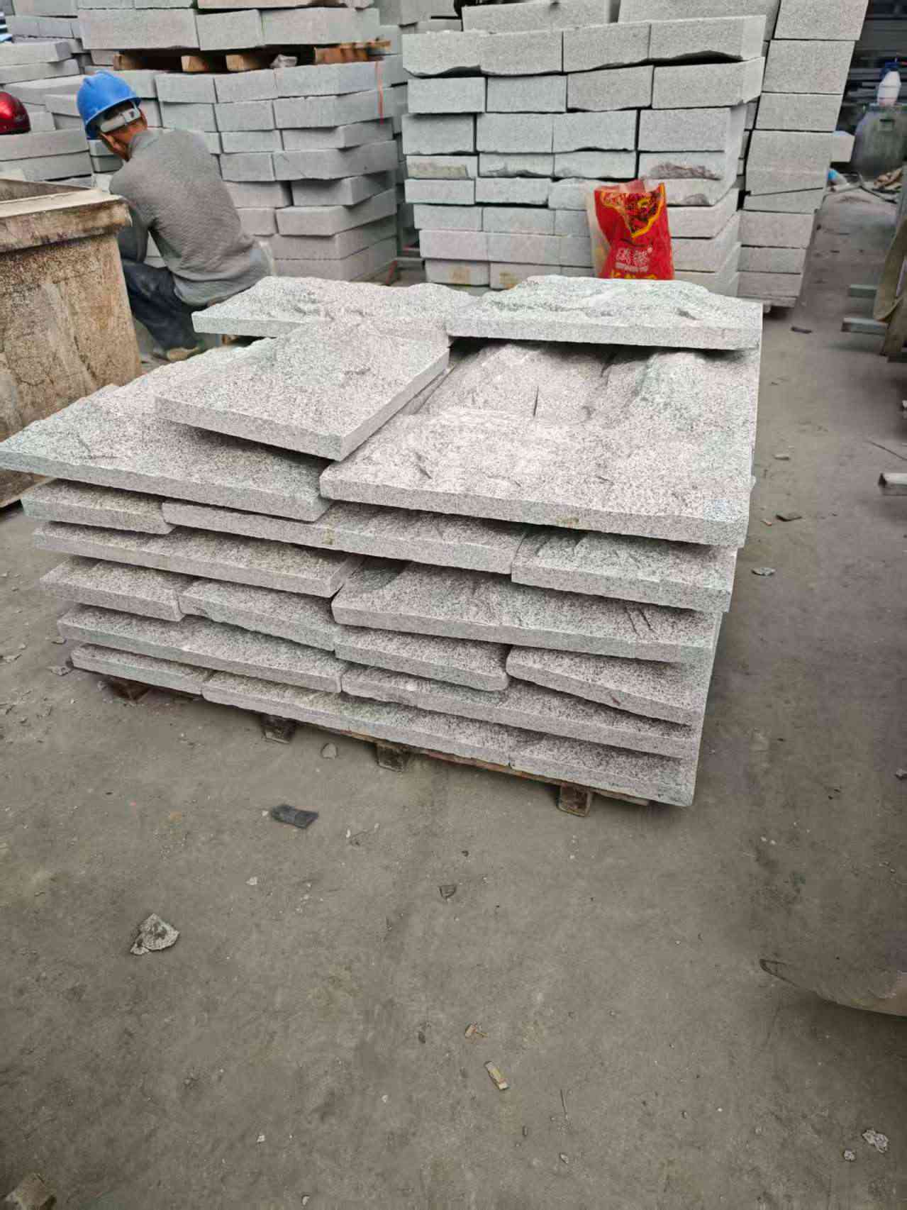 韶关芝麻白蘑菇石，自然面